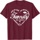 Family Will Always be Connected By Heart, Family Reunion T-Shirt - T-Shirt | Maroon