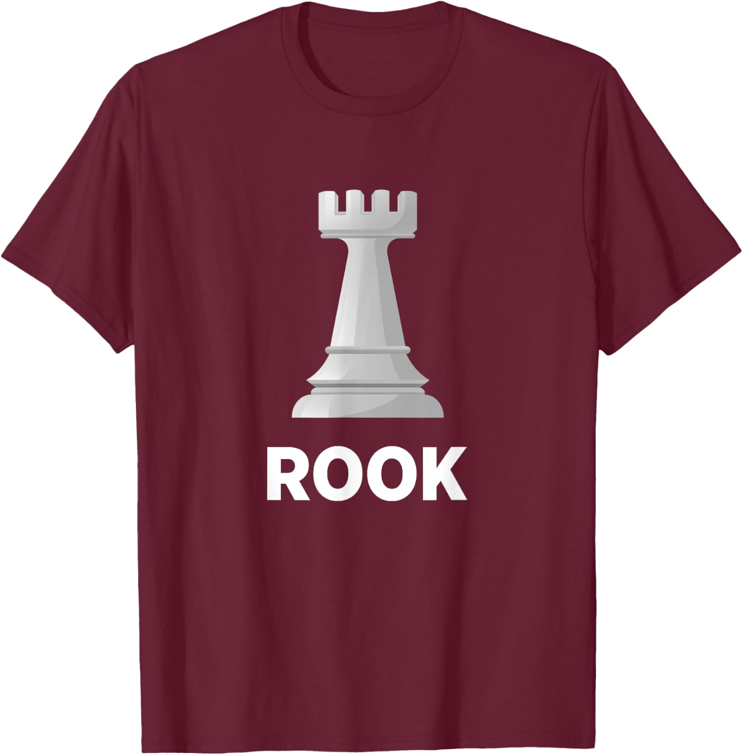 Rook Chess Piece Game Matching Simple Halloween Costume T-Shirt - T-Shirt | Maroon