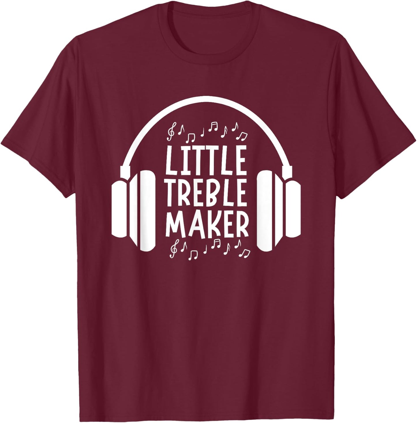 Little Treble Maker Music Musician Art Kids Toddler Baby 5T T-Shirt - T-Shirt | Maroon