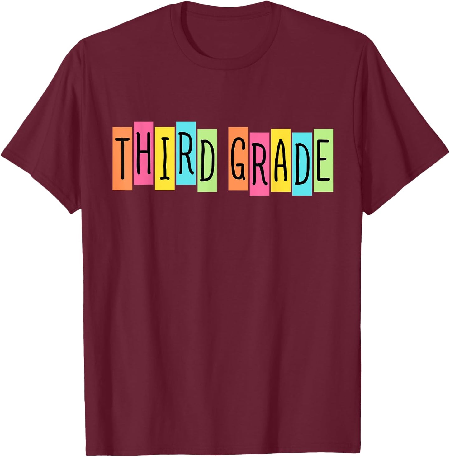 Third Grade Welcome Back To School 3rd Grade Teachers Kids T-Shirt - T-Shirt | Maroon