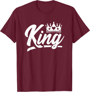 King Hearts Halloween Costume - Valentines King of Hearts T-Shirt - T-Shirt | Maroon