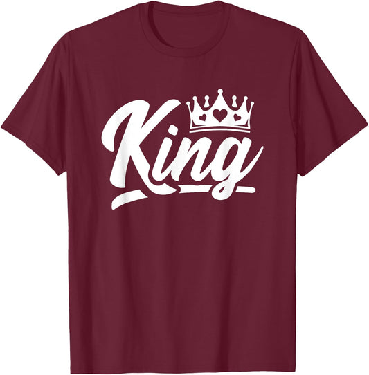 King Hearts Halloween Costume - Valentines King of Hearts T-Shirt - T-Shirt | Maroon