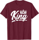 King Hearts Halloween Costume - Valentines King of Hearts T-Shirt - T-Shirt | Maroon