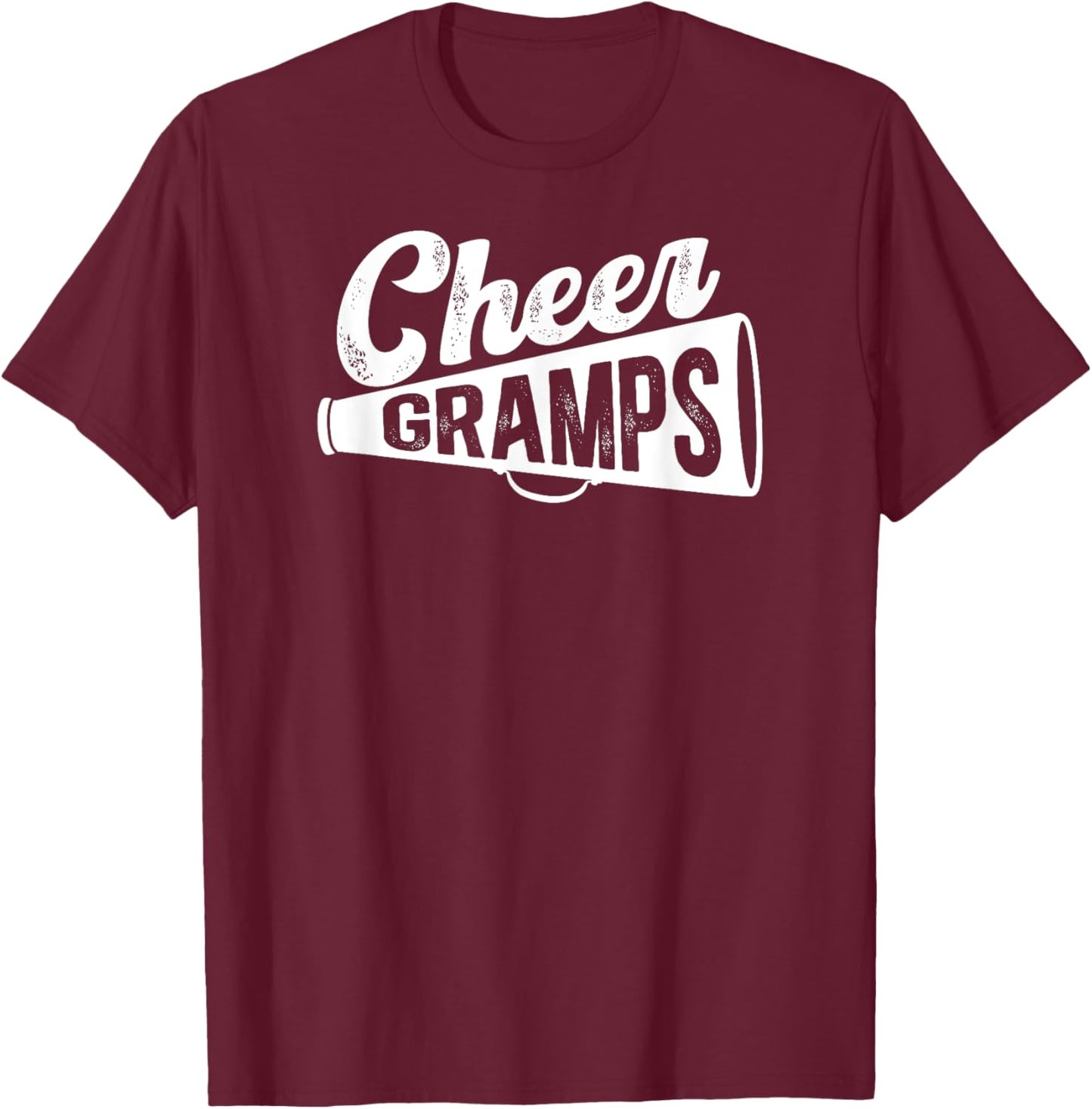 Cheer Gramps Of A Cheerleader Gramps Cheerleading Gramps T-Shirt - T-Shirt | Maroon