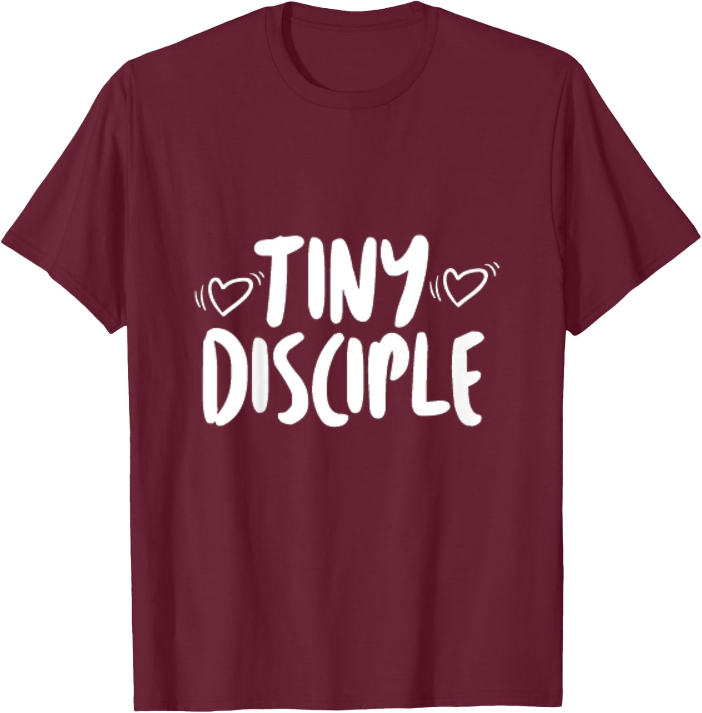 Kids Tiny Disciple Faith Based Christian Children Gift T-Shirt - T-Shirt | Maroon