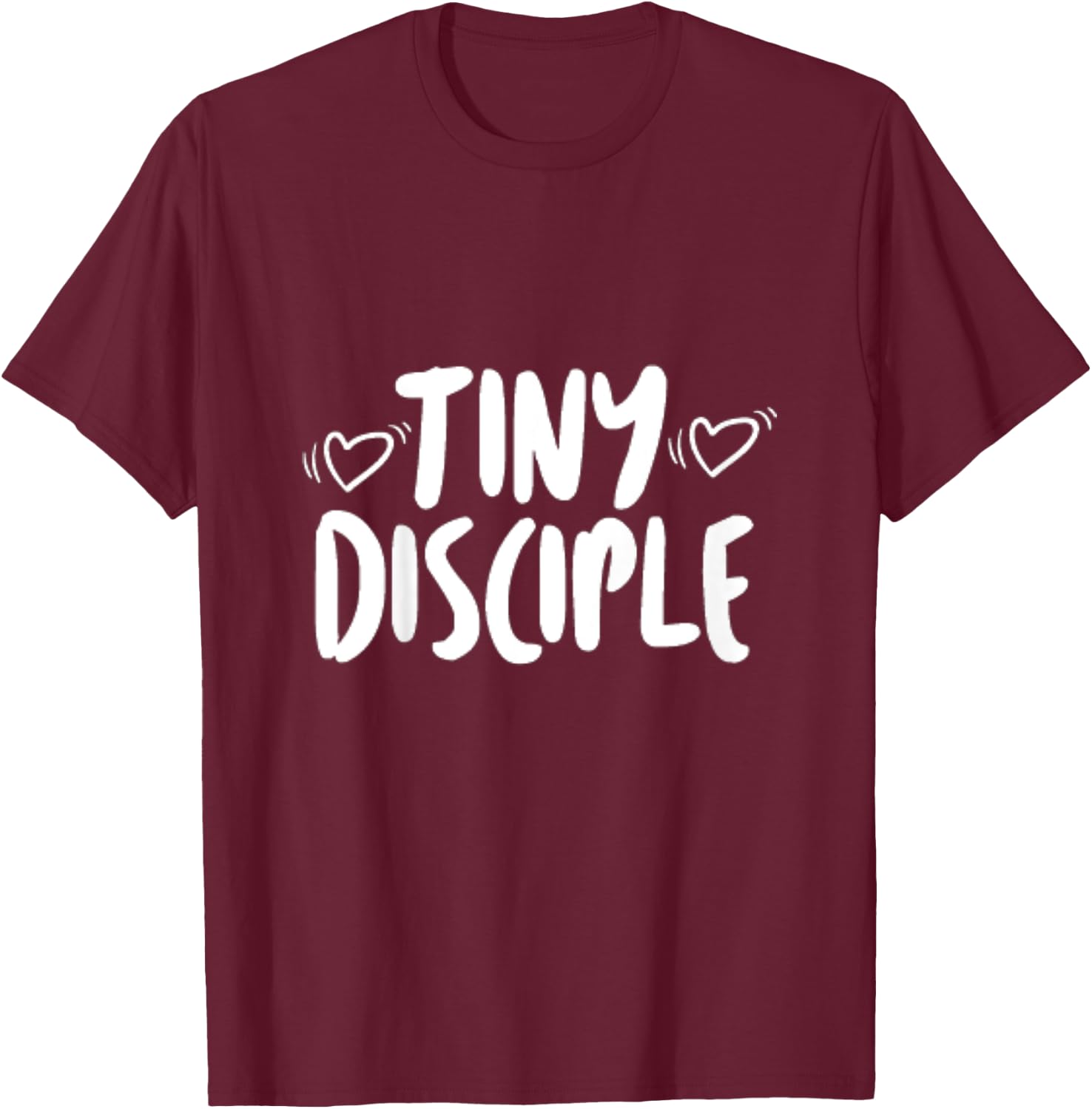 Kids Tiny Disciple Faith Based Christian Children Gift T-Shirt - T-Shirt | Maroon