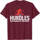 Hurdles Athlete Runner Jumper Track And Field Hurdler T-Shirt - T-Shirt | Maroon