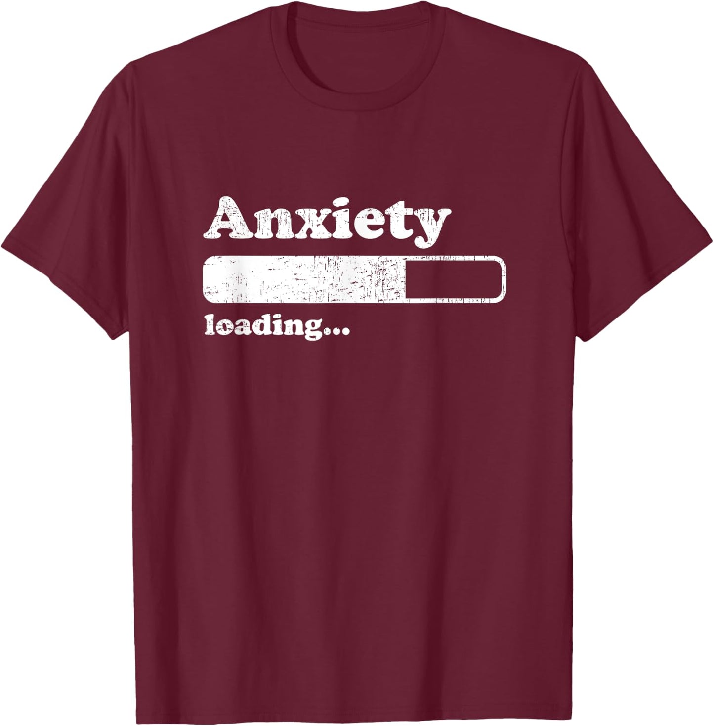 Funny Anxiety Shirts Introvert Social Anxiety T-Shirt - T-Shirt | Maroon