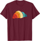 Retro French Bread Croissant For Croissant Lover T-Shirt - T-Shirt | Maroon