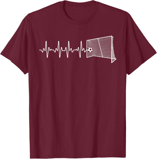 Cool Soccer Art Women Goalie Football Soccer Lover T-Shirt - T-Shirt | Maroon