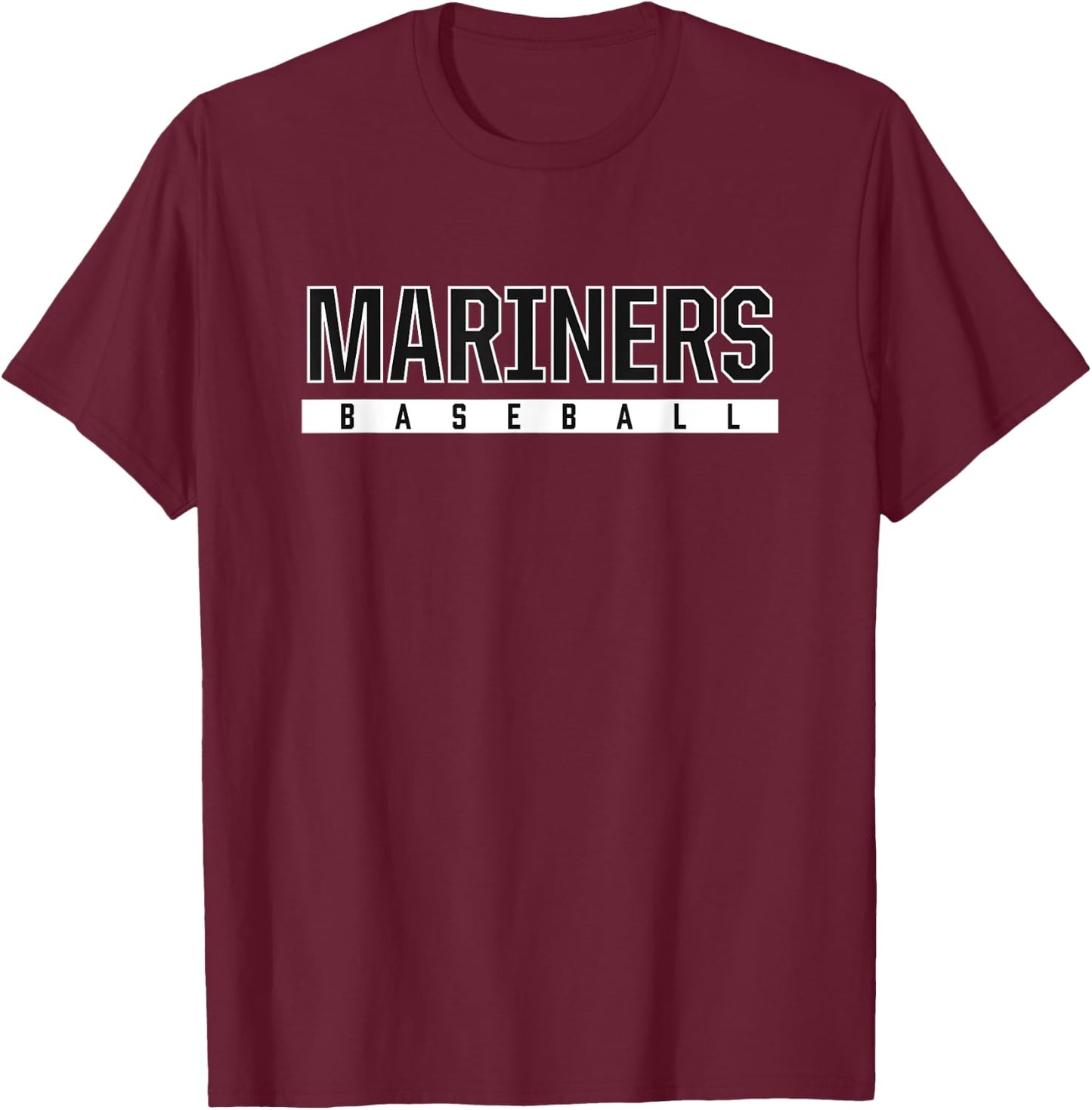 Mariners Homer High School Baseball T-Shirt - T-Shirt | Maroon