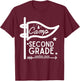 Camp Second Grade Camping Teacher 2nd Grade Back To School T-Shirt - T-Shirt | Maroon