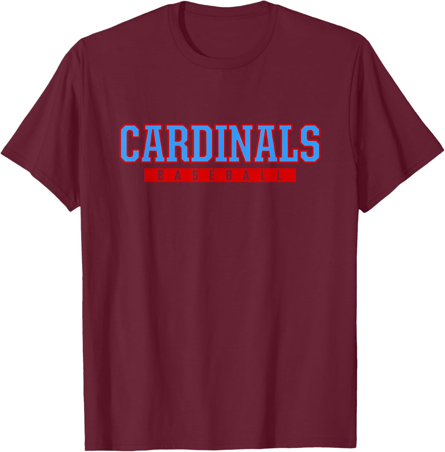 Collinsville Cardinals Baseball T-Shirt - T-Shirt | Maroon