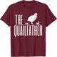 The Quailfather Dad Father's Day Quail Bird T-Shirt - T-Shirt | Maroon