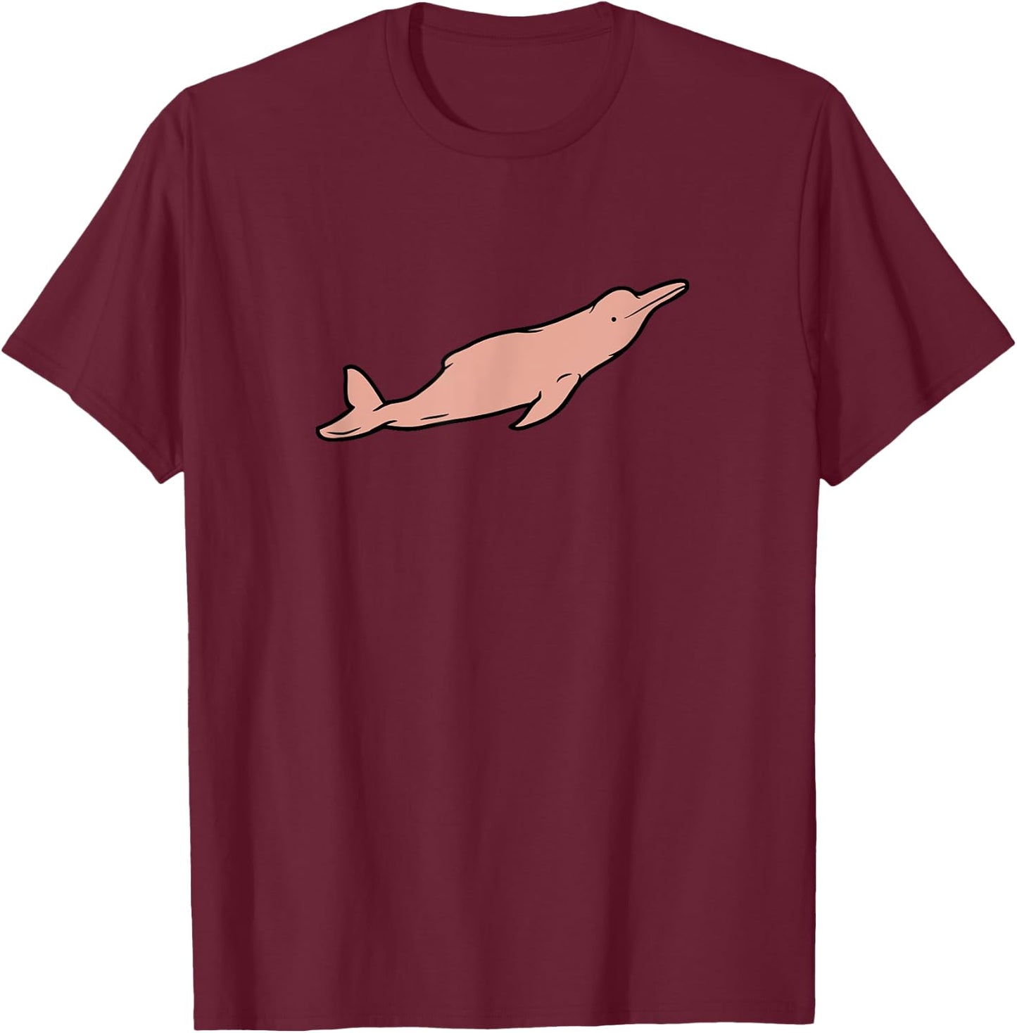 A mazon River Pink Dolphin Pink River Dolphin T-Shirt - T-Shirt | Maroon