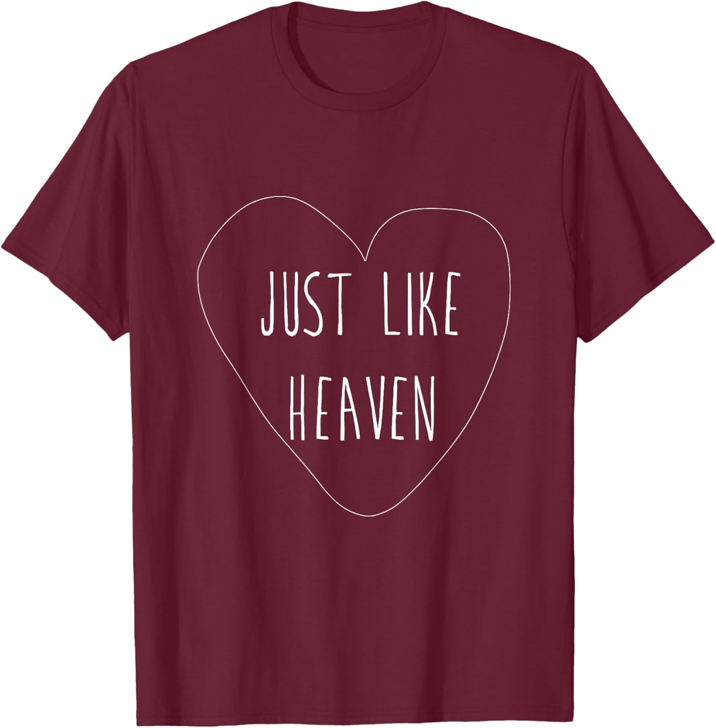 JT Clothing Women's Black , Small, Modern, Casual, Short Sleeve, Love Theme, Valentine's Day, Wedding, Birthday T-Shirt - T-Shirt | Maroon