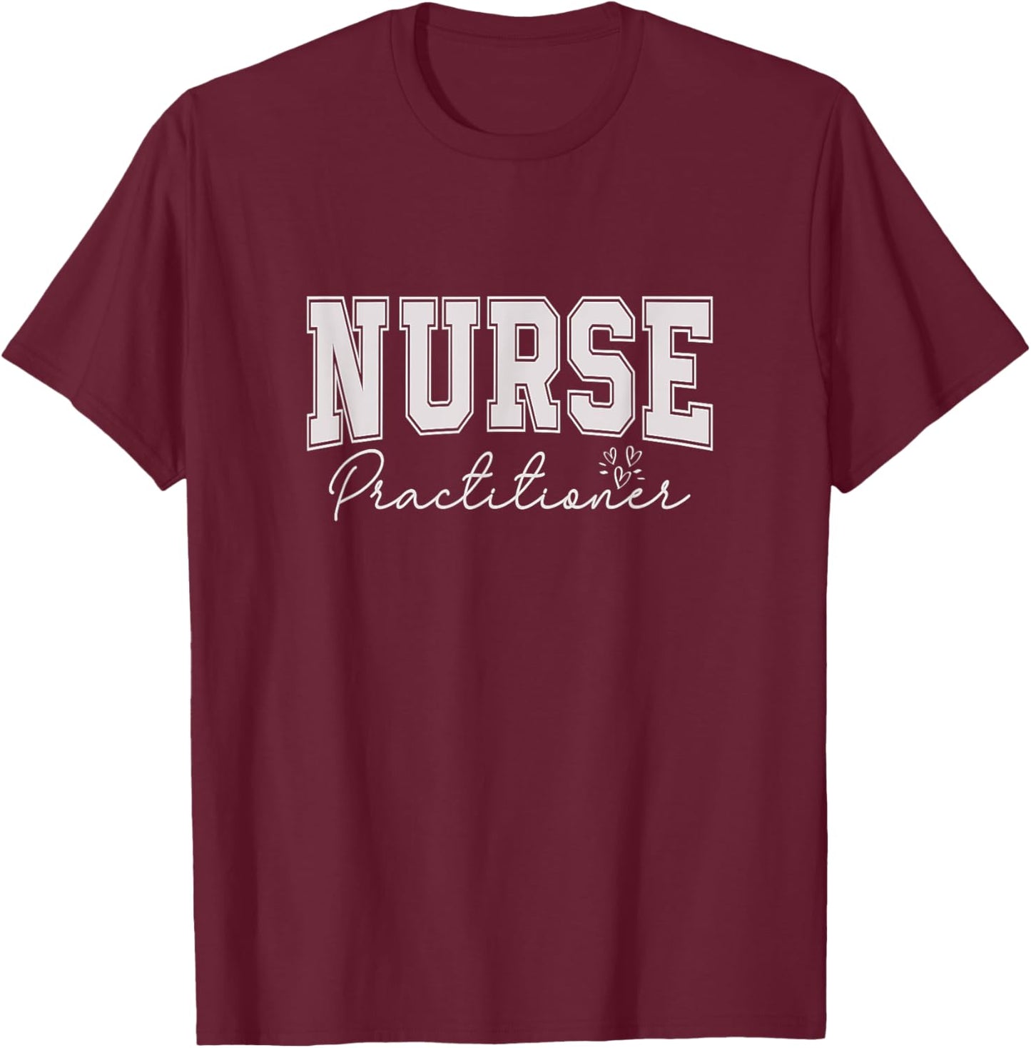 Vintage Family Nurse Practitioner NP Nursing Day Nurse Week T-Shirt - T-Shirt | Maroon