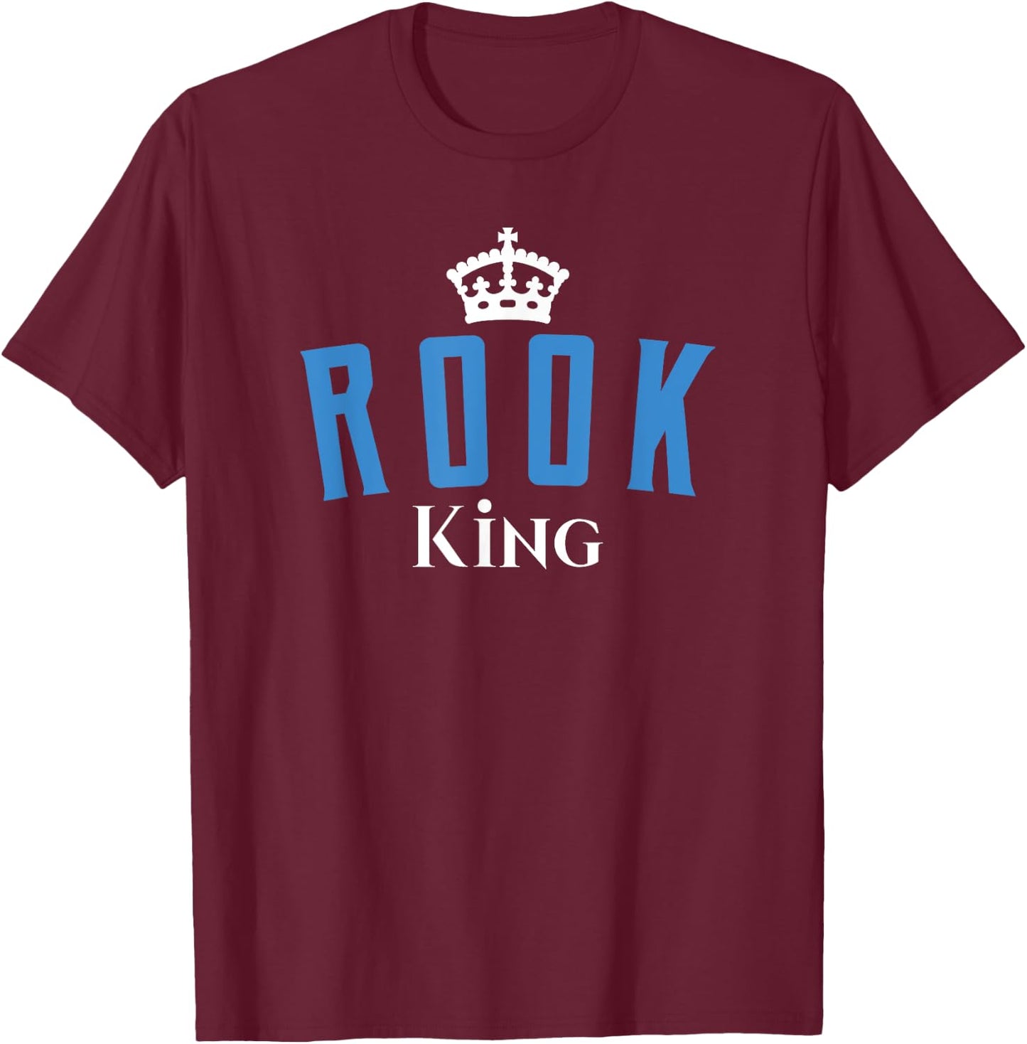 Funny Rook King Card Game T-Shirt - T-Shirt | Maroon