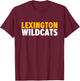 Lexington Wildcats Bold T-Shirt - T-Shirt | Maroon