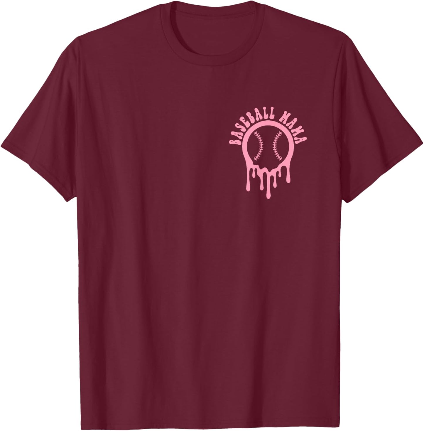 Funny Mama Shirt Somebody's Loud Mouth Baseball Mama Mom T-Shirt - T-Shirt | Maroon