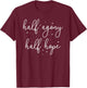 Half Agony, Half Hope - Jane Austen Persuasion Quote Novel T-Shirt - T-Shirt | Maroon