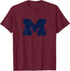 University of Michigan Wolverines U of M Primary Logo T-Shirt - T-Shirt | Maroon