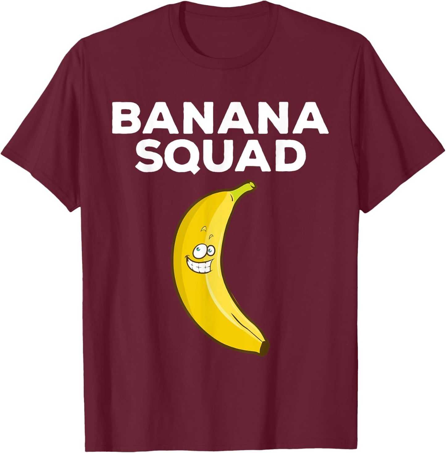Funny Banana Design Women Kids Banana Fruit Lovers T-Shirt - T-Shirt | Maroon