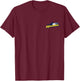 Milwaukee Baseball Minimalist City Skyline Baseball Lover T-Shirt - T-Shirt | Maroon