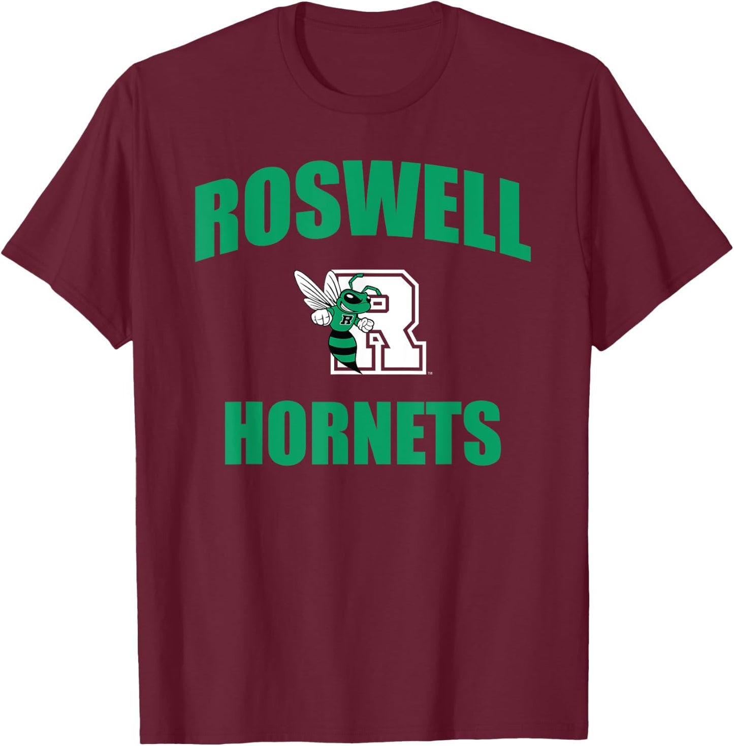 Roswell High School Hornets T-Shirt - T-Shirt | Maroon