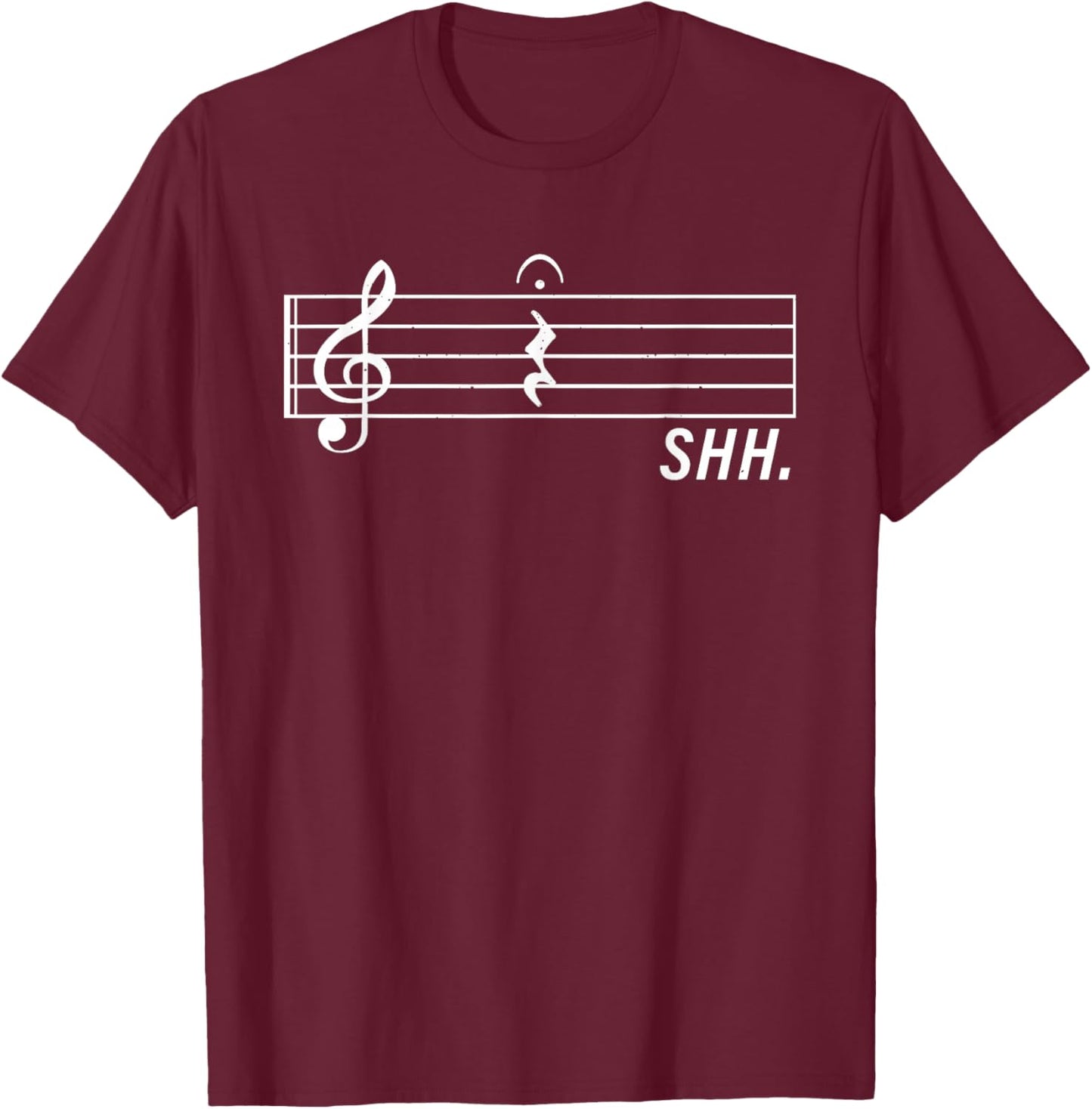 Music Art Women Musical Note Musician Music Teacher T-Shirt - T-Shirt | Maroon