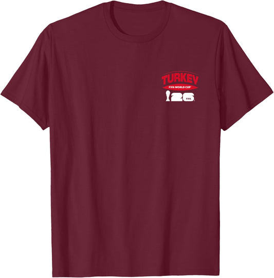 FIFA World CUP26 Turkey Banner T-Shirt - T-Shirt | Maroon