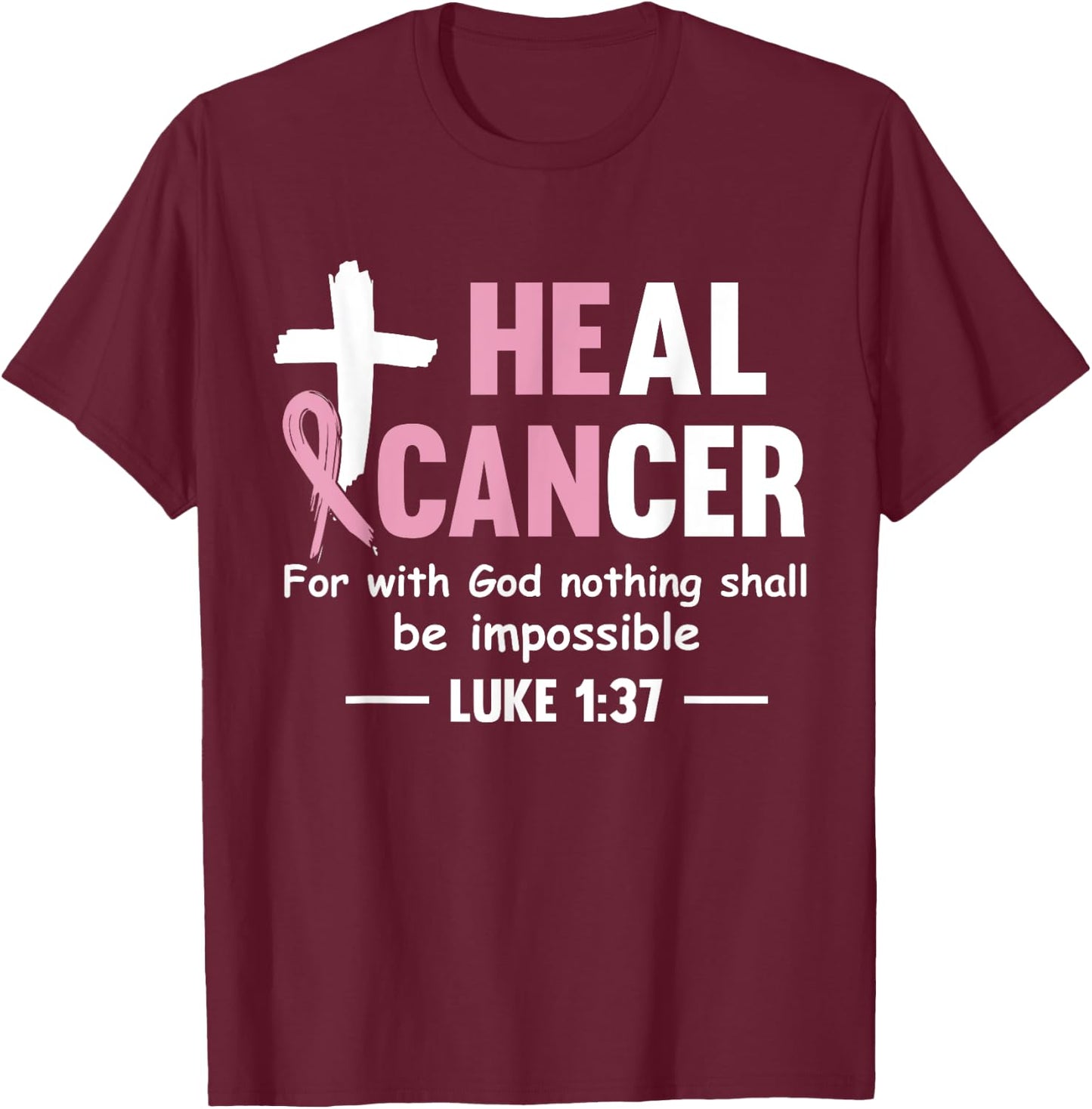 Breast Cancer Awareness Women Breast Cancer Awareness T-Shirt - T-Shirt | Maroon
