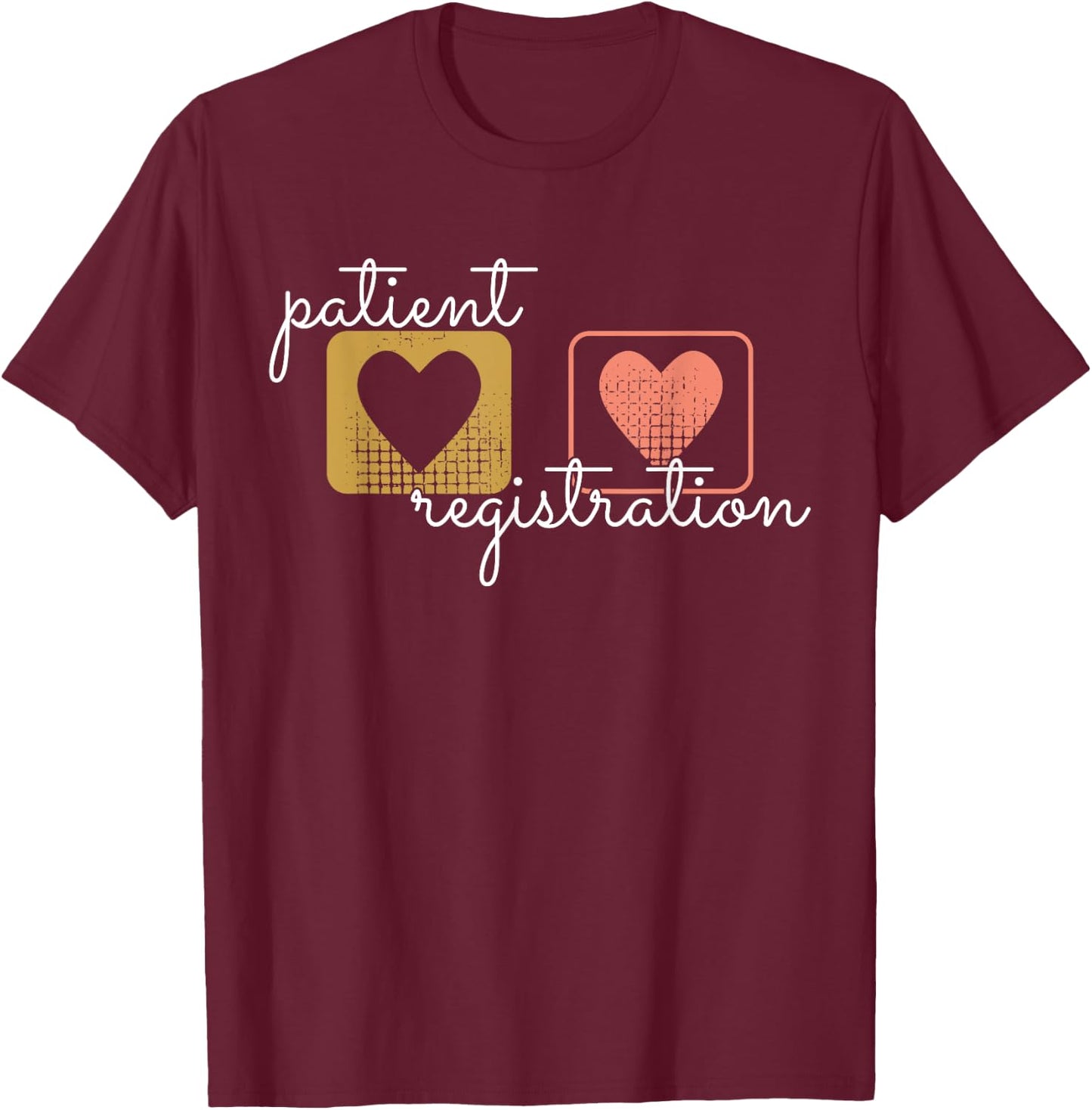Patient Registration ER Registrar Emergency Department Nurse T-Shirt - T-Shirt | Maroon