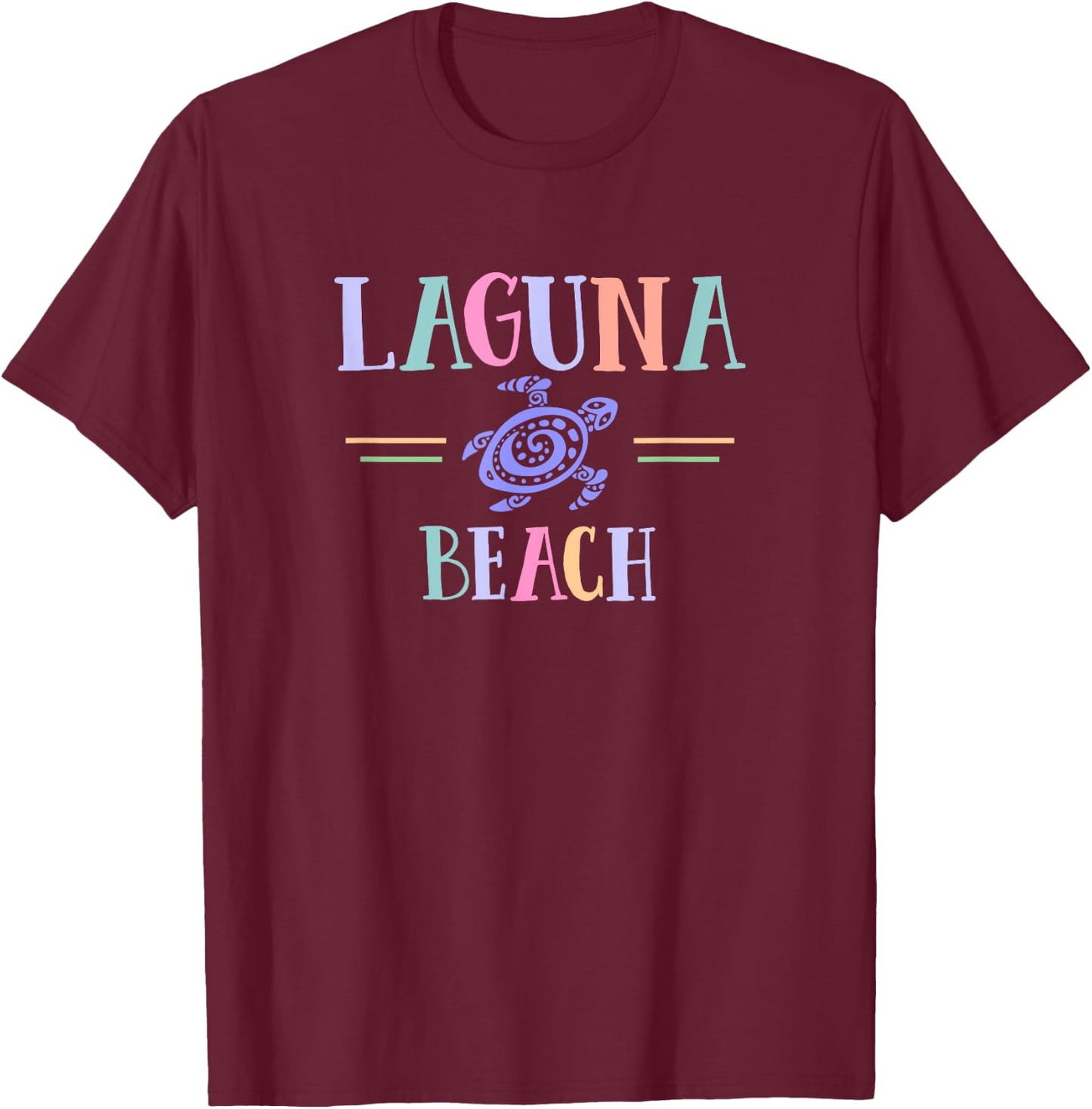 Laguna Beach Designs women boys girls souvenir T-Shirt - T-Shirt | Maroon