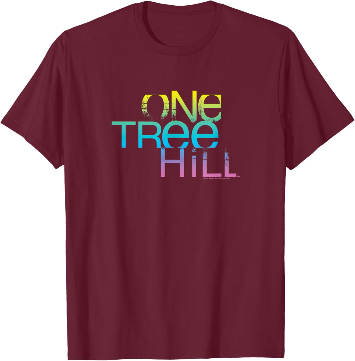 One Tree Hill Color Blend Logo T-Shirt - T-Shirt | Maroon