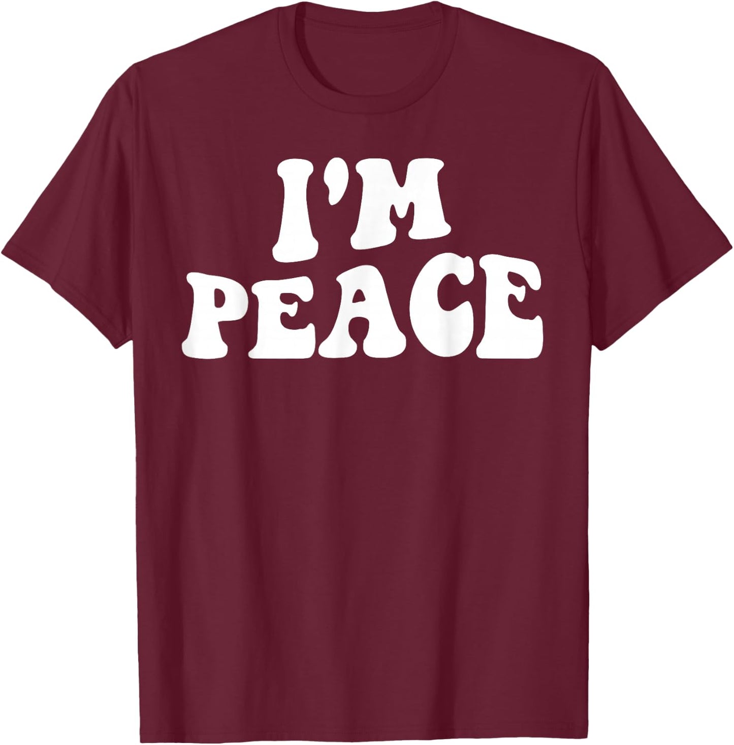 Im Peace I Come in Peace Couples Costume Women T-Shirt - T-Shirt | Maroon