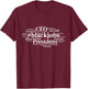 Black Jobs Debate African American President CEO Graphic T-Shirt - T-Shirt | Maroon