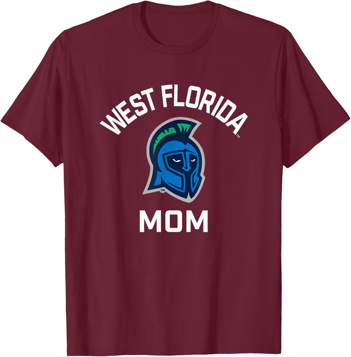 University of West Florida UWF Argonauts Arched Mom T-Shirt - T-Shirt | Maroon