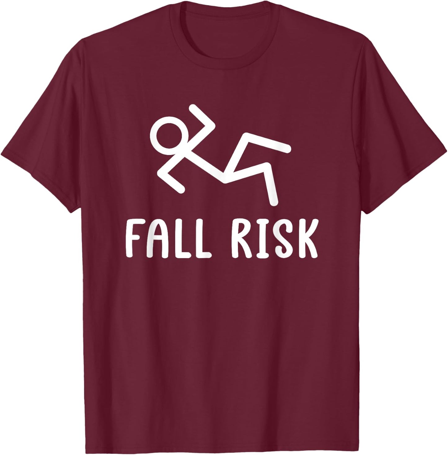 Stick Stunts Fall Hazard Apparel Fall Risk Black Adults & Kids Small Short Sleeve T-Shirt - T-Shirt | Maroon