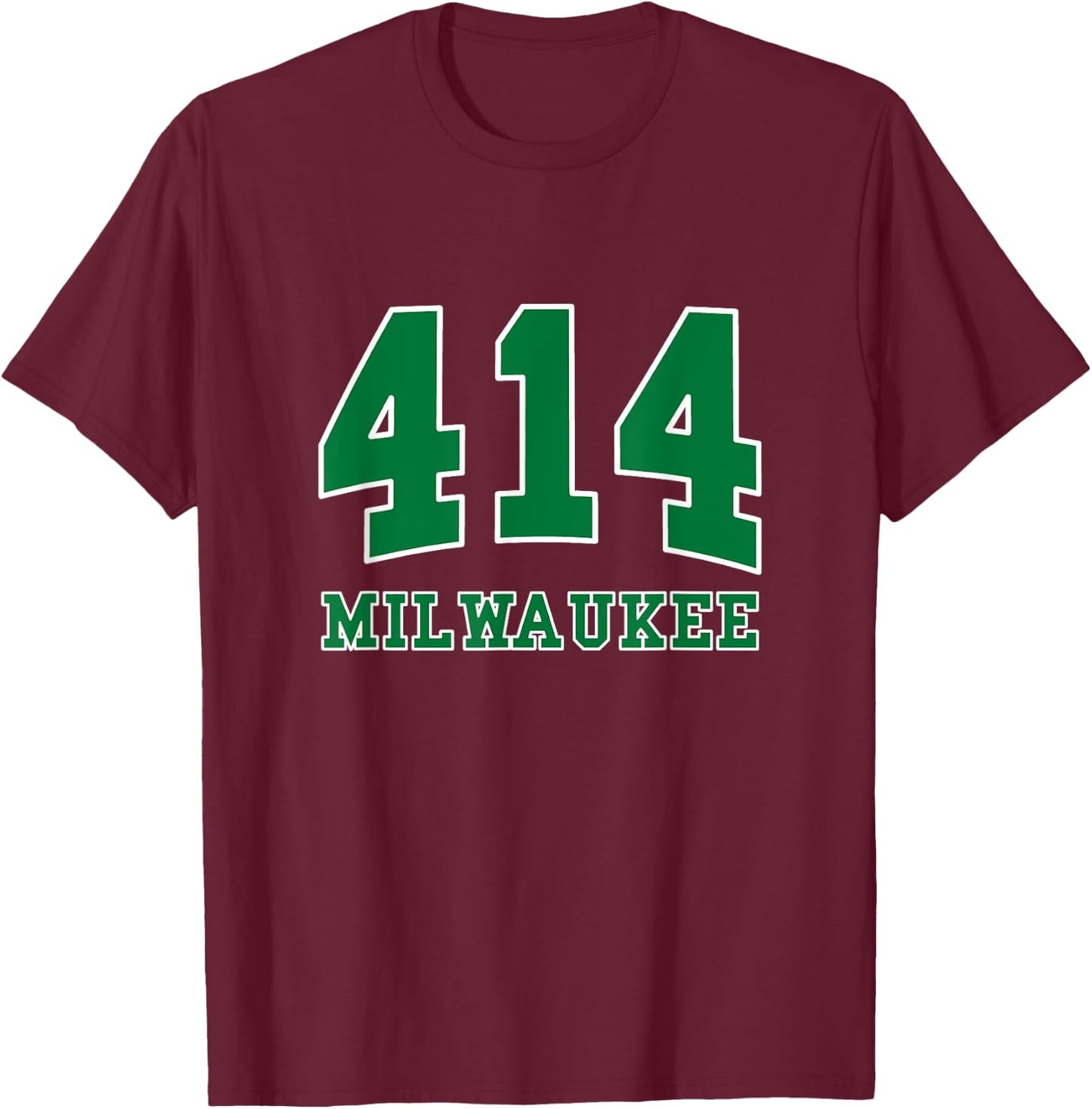 Milwaukee Area Code 414 - Hometown Pride - Classic T-Shirt - T-Shirt | Maroon