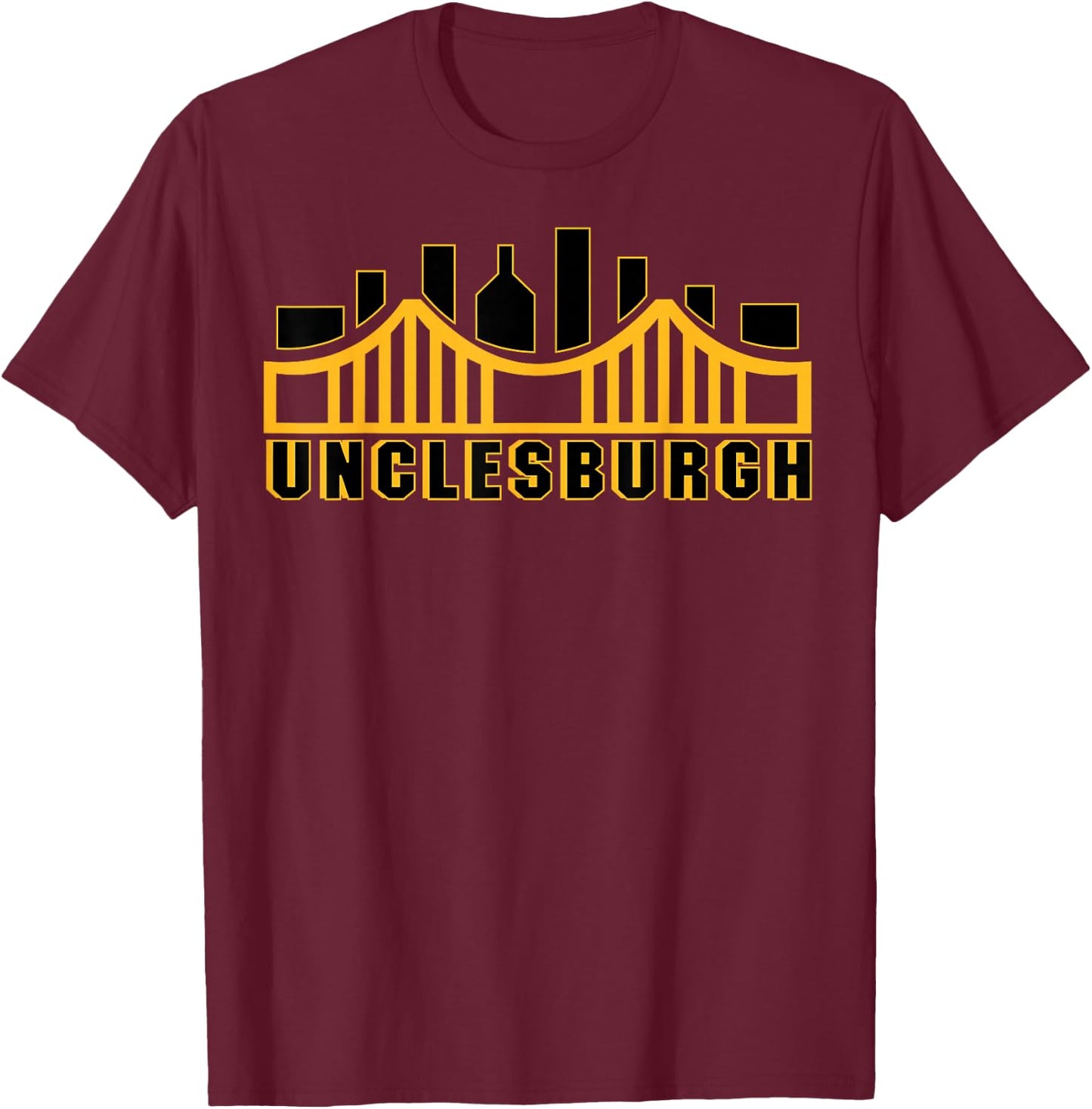 Pittsburgh Pennsylvania Favorite Uncle Unclesburgh Matching T-Shirt - T-Shirt | Maroon