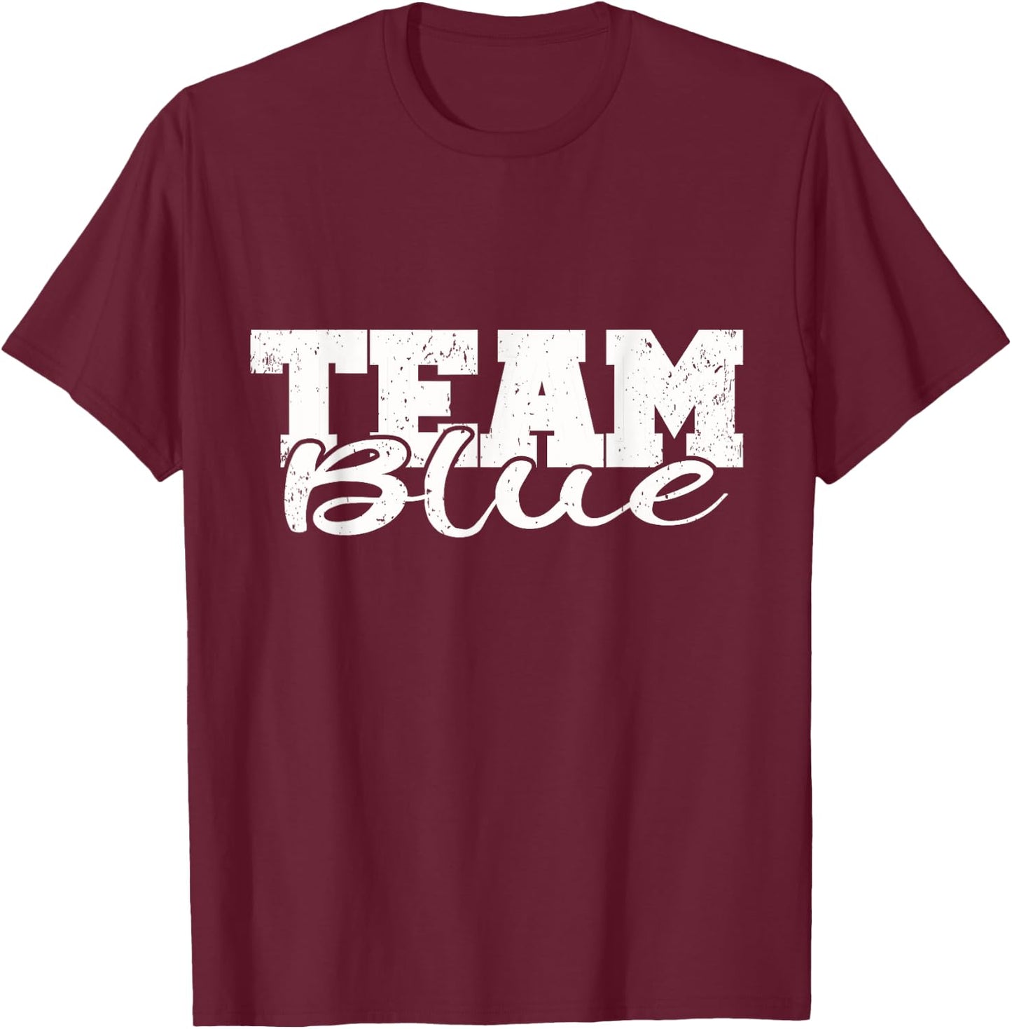 Sleepaway Summer Camp Color war Blue Team Spirit Kids T-Shirt - T-Shirt | Maroon