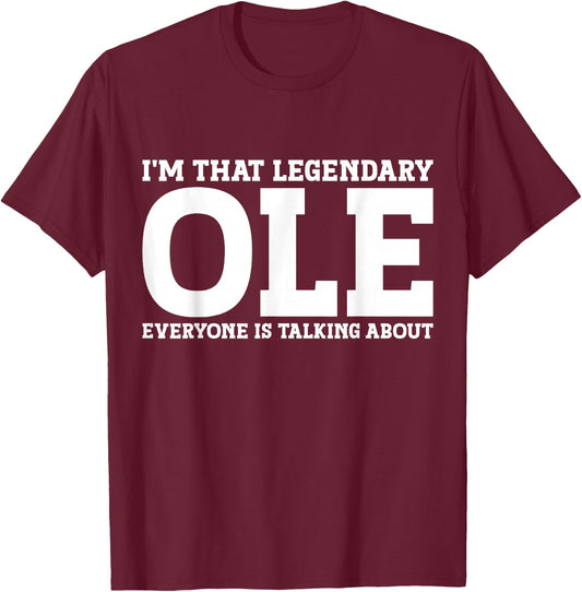 Ole Personal Name First Name Funny Ole T-Shirt - T-Shirt | Maroon