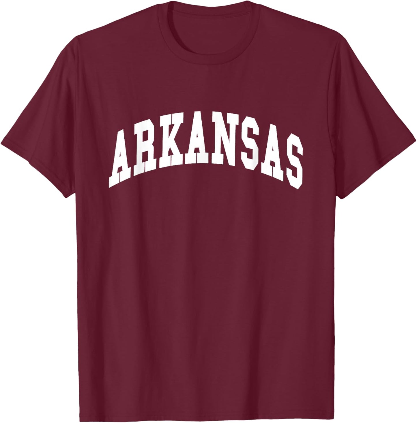 ARKANSAS - Throwback Design T-Shirt - T-Shirt | Maroon
