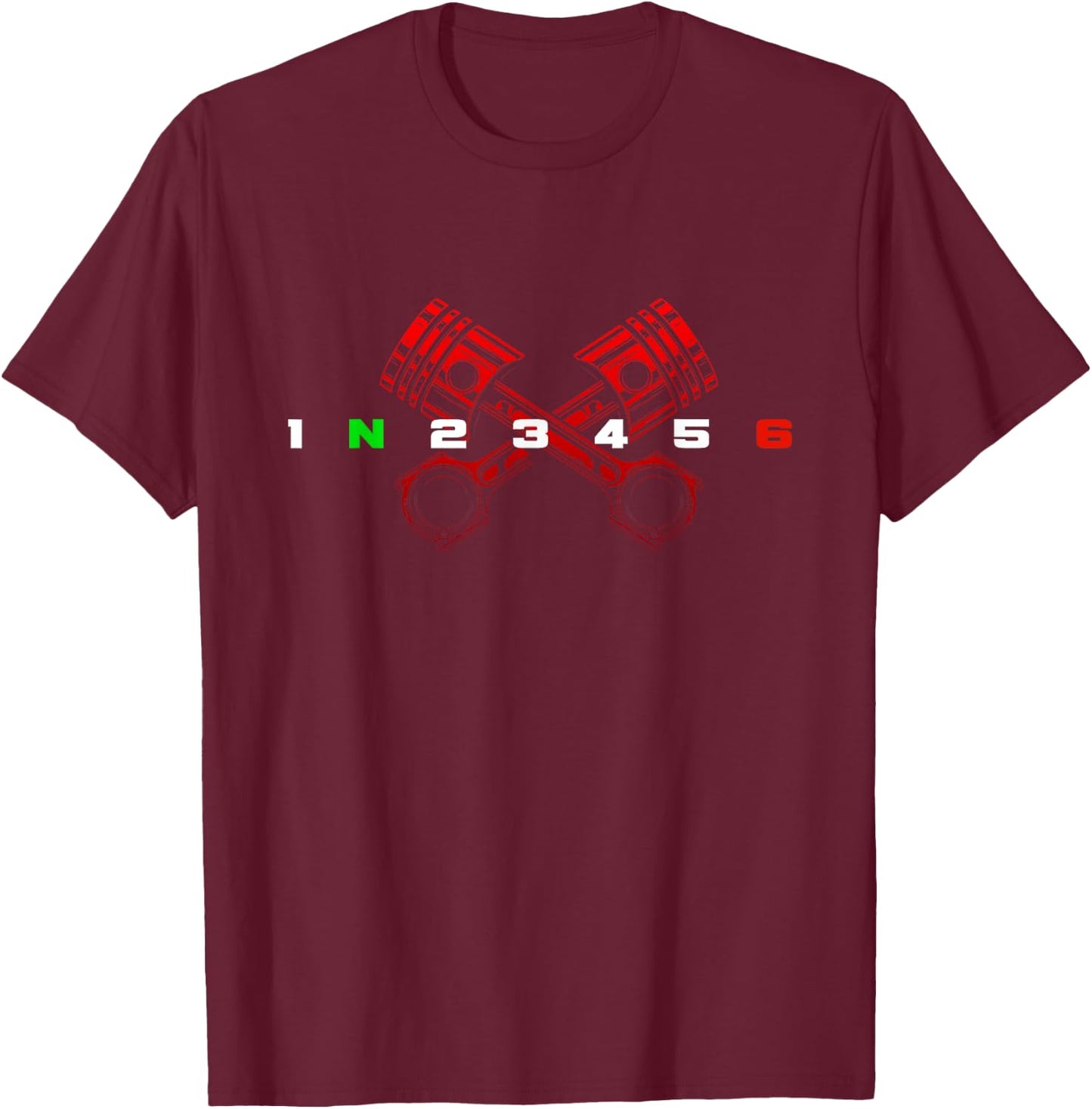 Motorcycle Apparel - Motorcycle T-Shirt - T-Shirt | Maroon