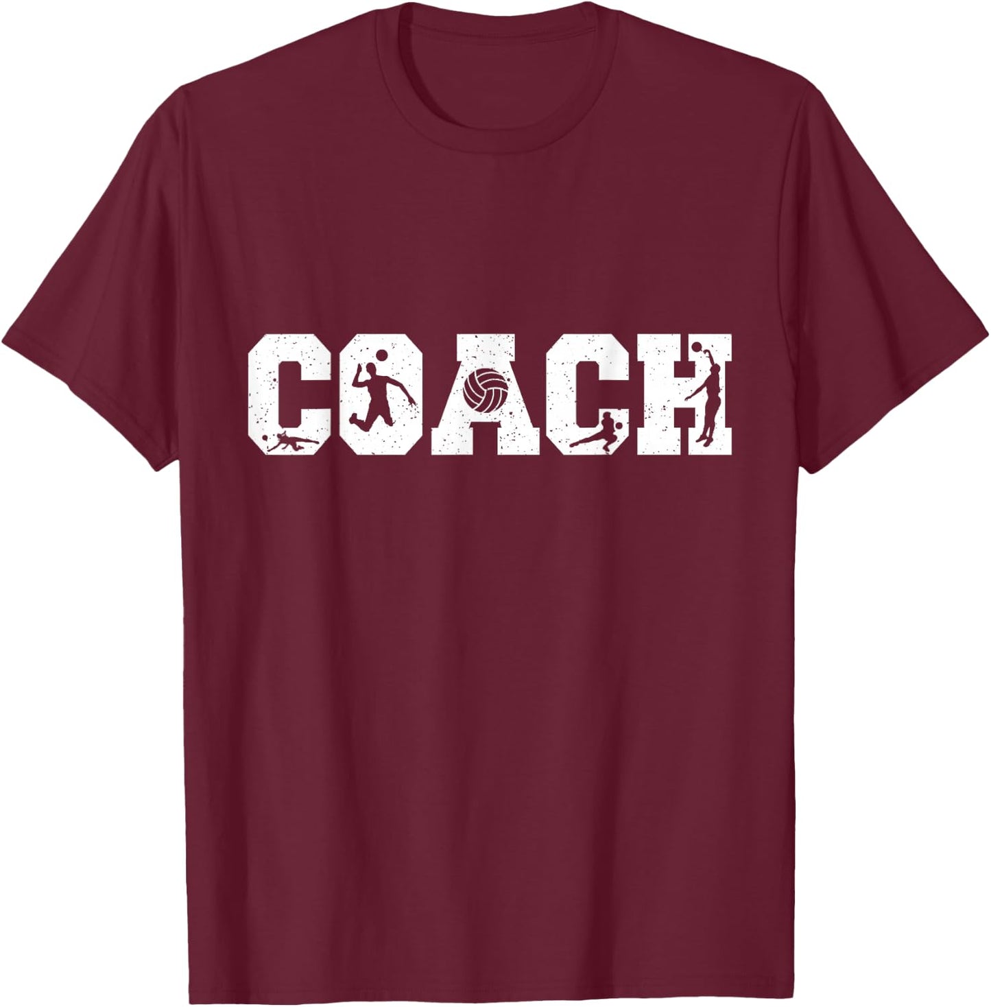 Volleyball Coach T-Shirt - T-Shirt | Maroon