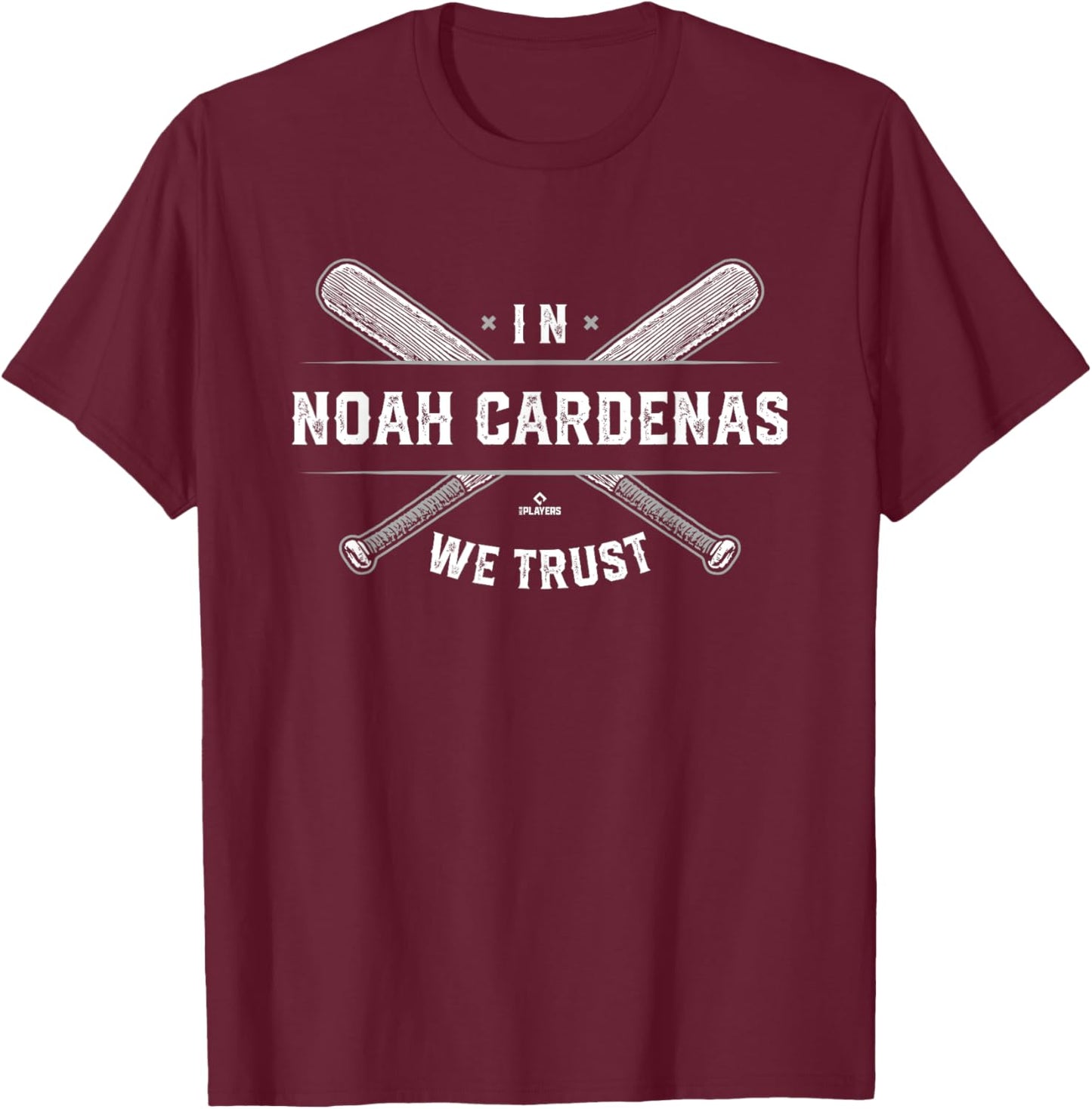 We Trust Noah Cardenas Prospect Baseball Fan Gear T-Shirt - T-Shirt | Maroon