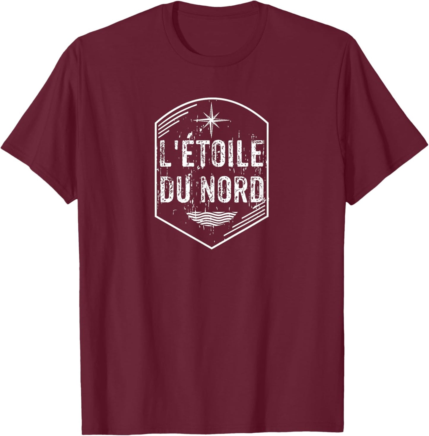 Vintage Minnesota State Motto L'Etoile du Nord Shirt T-Shirt - T-Shirt | Maroon
