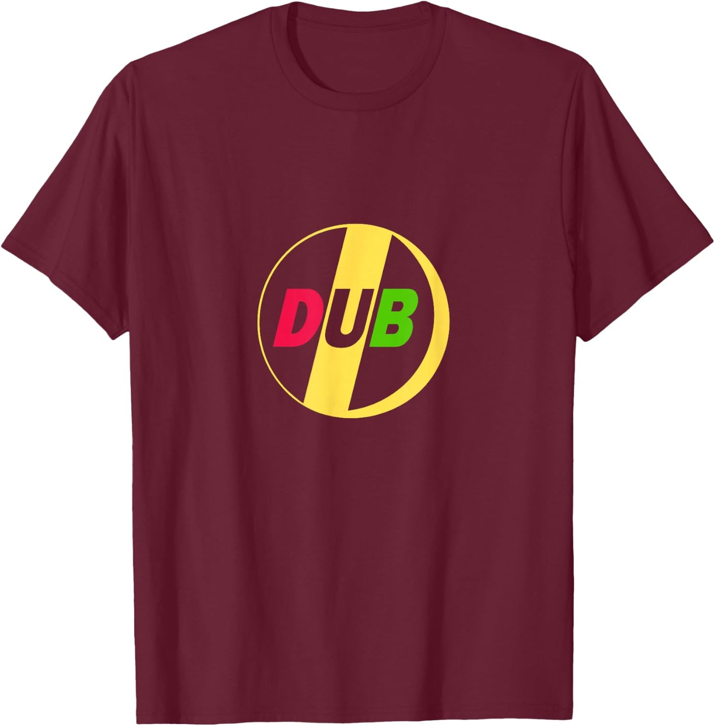 Dub Reggae Pill Rastafari Red Yellow Green T-Shirt - T-Shirt | Maroon