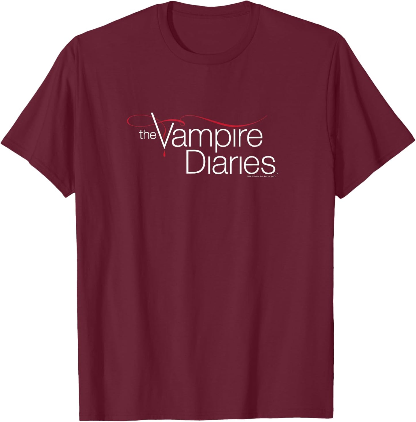The Vampire Diaries Logo T-Shirt - T-Shirt | Maroon